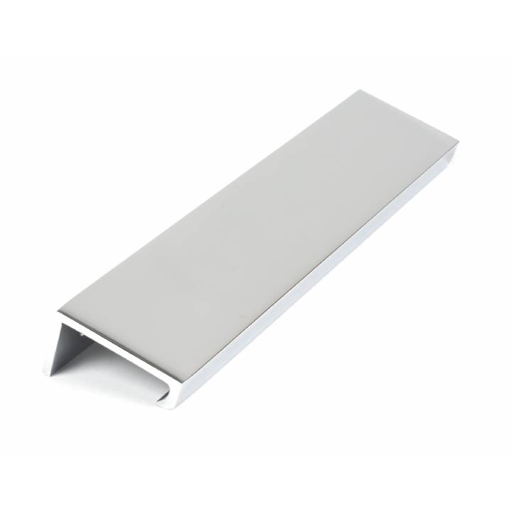 Polished Chrome 200mm Plain Edge Pull