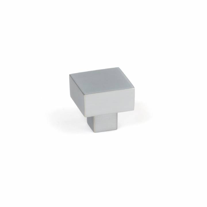 Satin Chrome Albers Cabinet Knob - 25mm