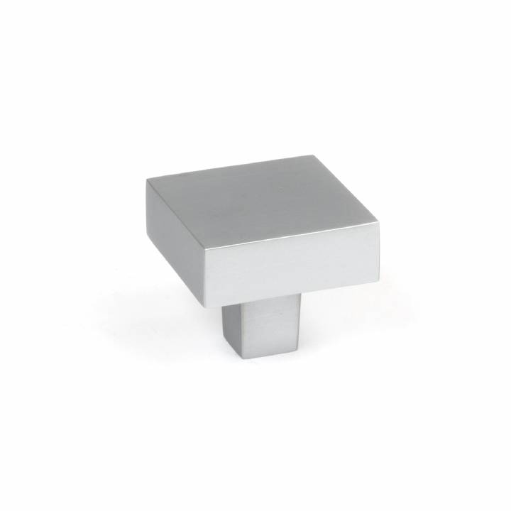 Satin Chrome Albers Cabinet Knob - 35mm