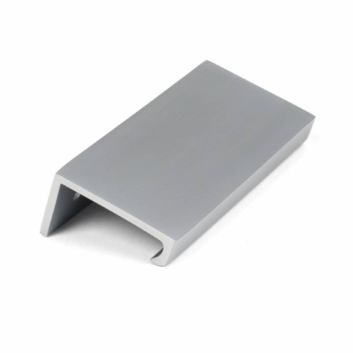 Satin Chrome 100mm Plain Edge Pull