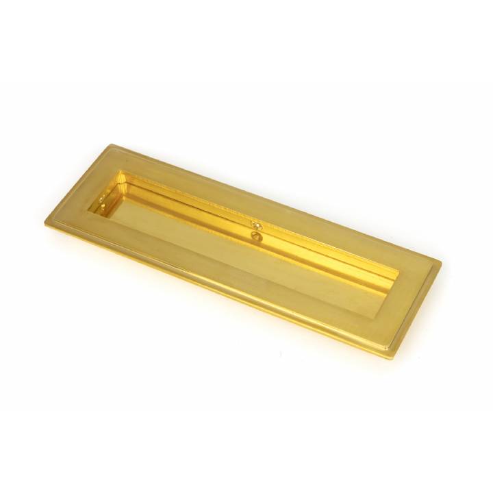 Polished Brass 175mm Art Deco Rectangular Pull