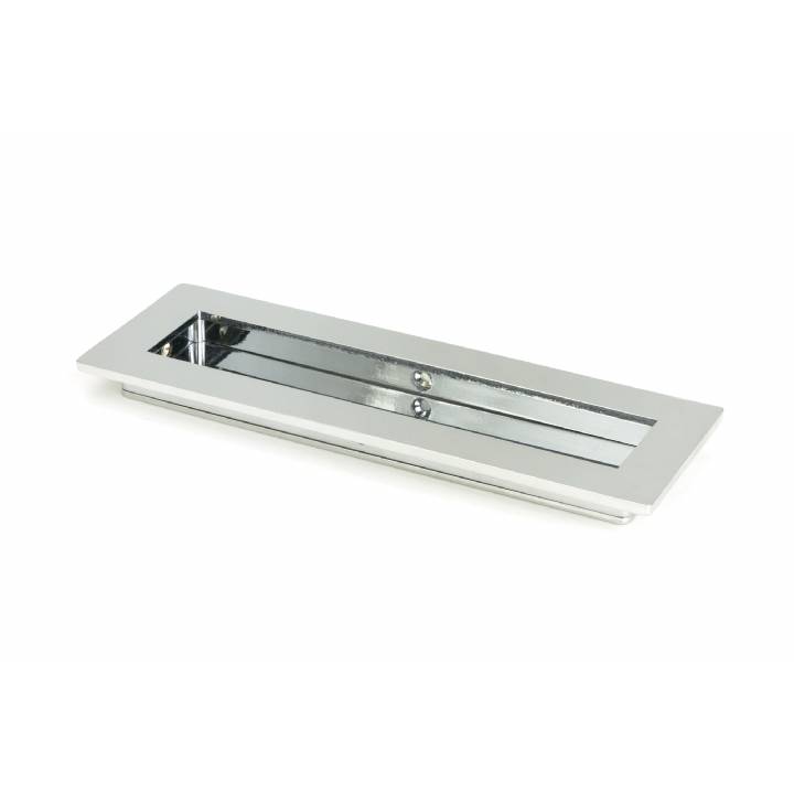 Polished Chrome 175mm Plain Rectangular Pull