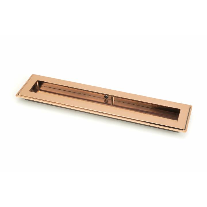 Polished Bronze 250mm Art Deco Rectangular Pull