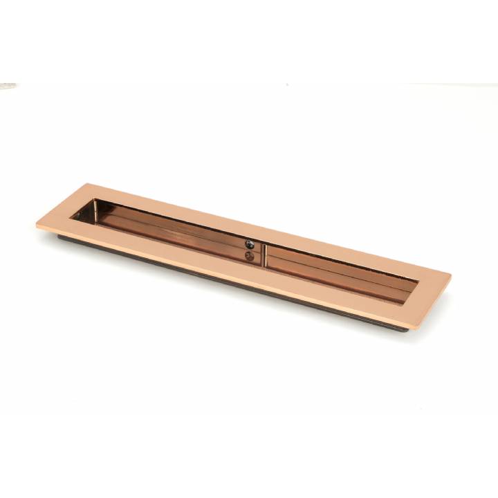 Polished Bronze 250mm Plain Rectangular Pull