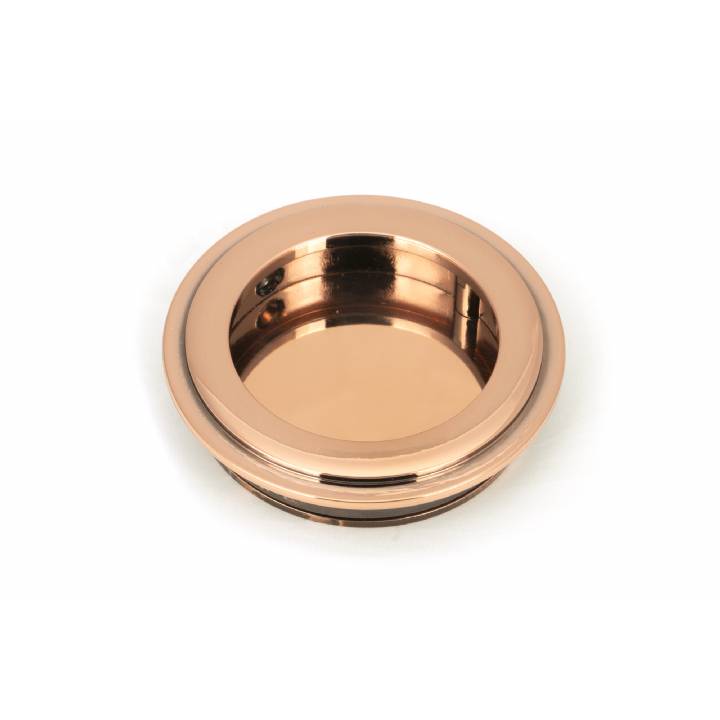 Polished Bronze 60mm Art Deco Round Pull