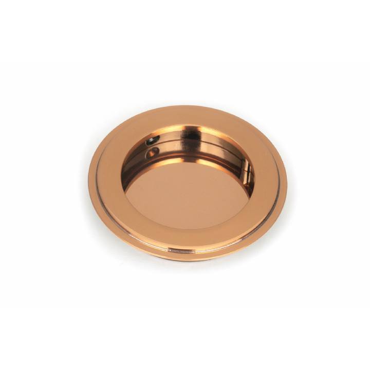 Polished Bronze 75mm Art Deco Round Pull