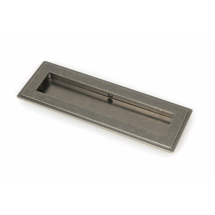 Pewter 175mm Art Deco Rectangular Pull