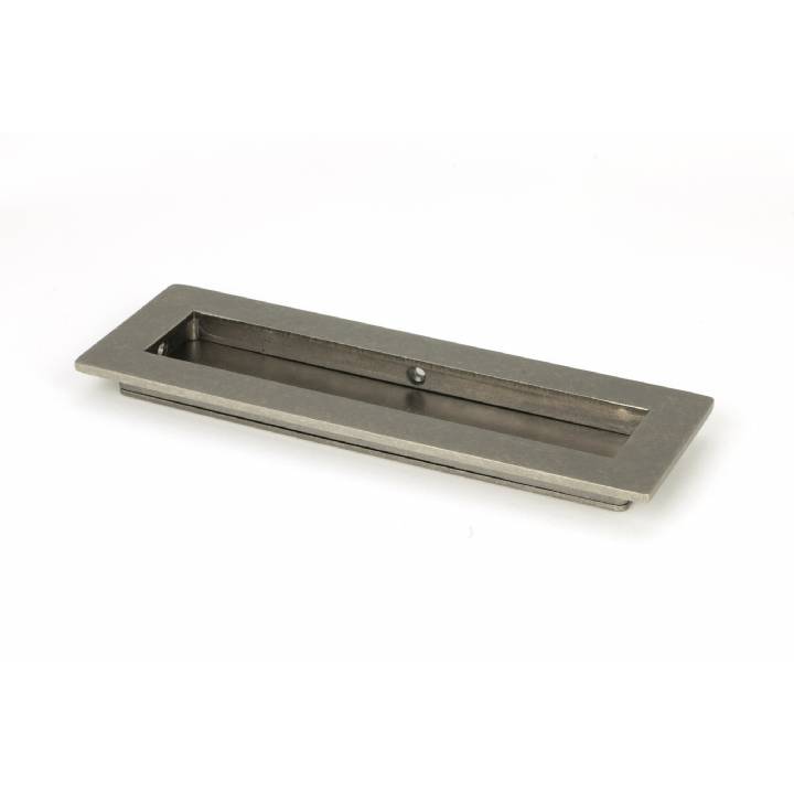 Pewter 175mm Plain Rectangular Pull