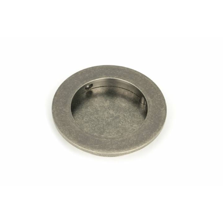 Pewter 75mm Plain Round Pull