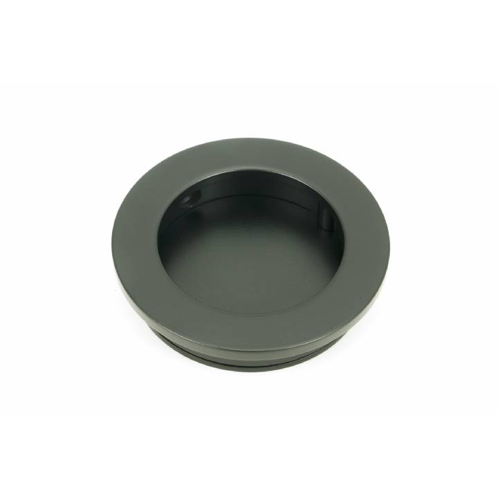 Matt Black 60mm Plain Round Pull