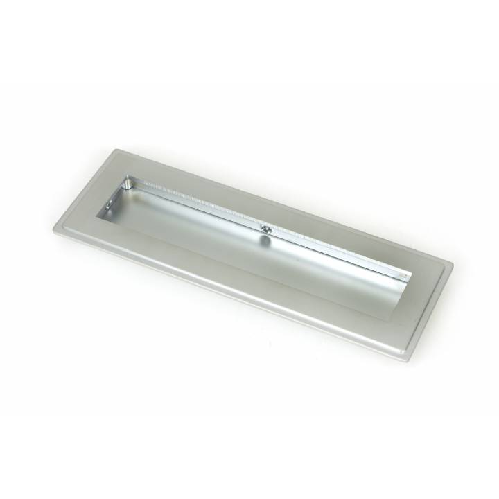 Satin Chrome 175mm Art Deco Rectangular Pull