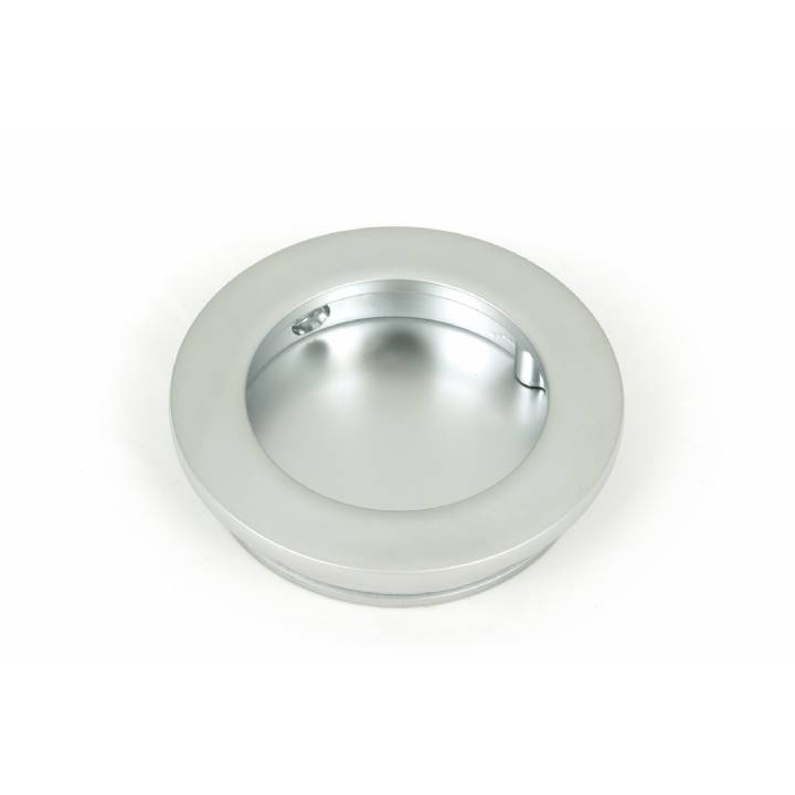 Satin Chrome 60mm Plain Round Pull