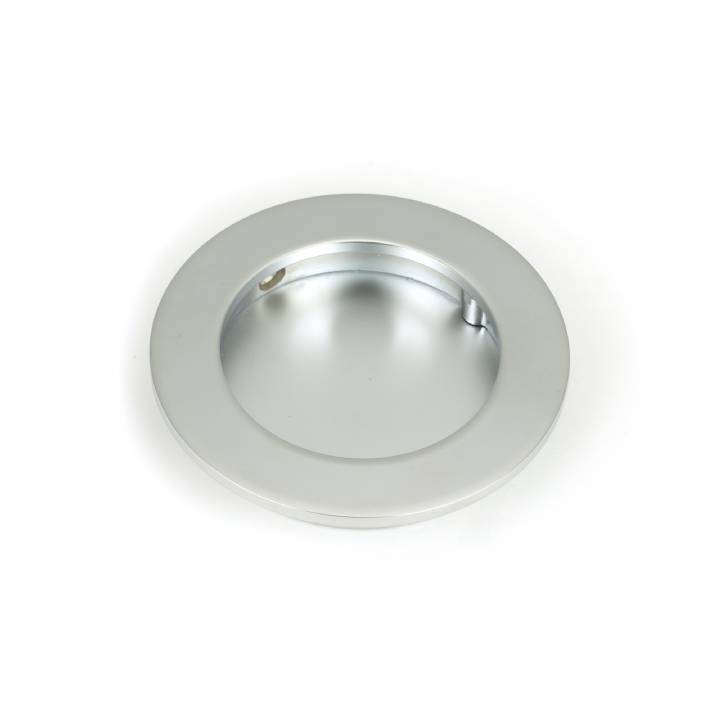 Satin Chrome 75mm Plain Round Pull