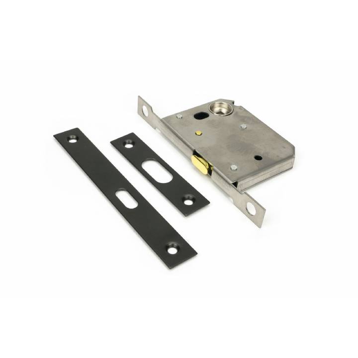 Aged Bronze 50mm Sliding Door Lock