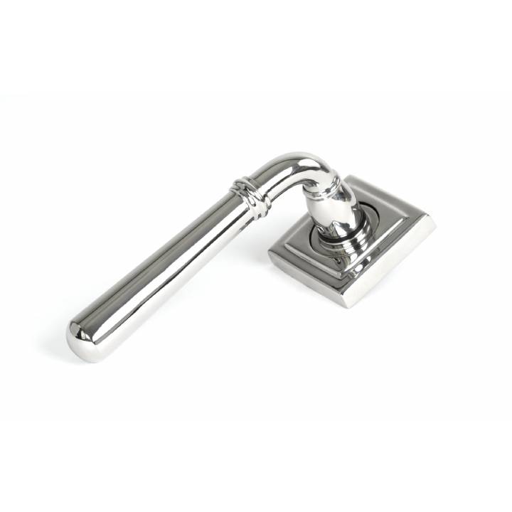 Polished Marine SS (316) Newbury Lever on Rose Set (Square) - Unsprung