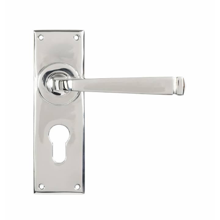 Polished Marine SS (316) Avon Lever Euro Lock Set