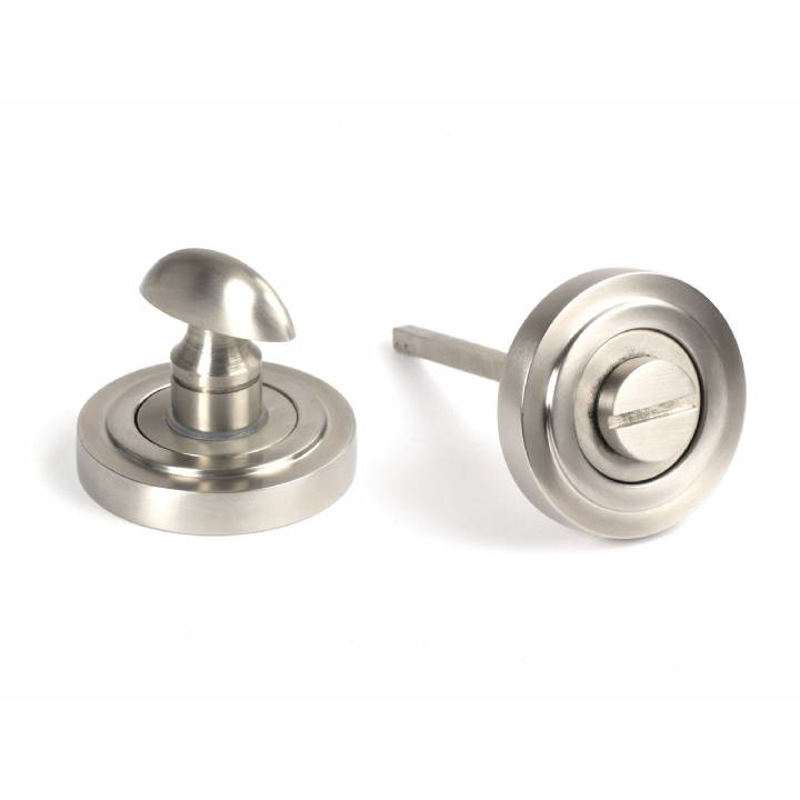 Satin Marine SS (316) Round Thumbturn Set (Art Deco)