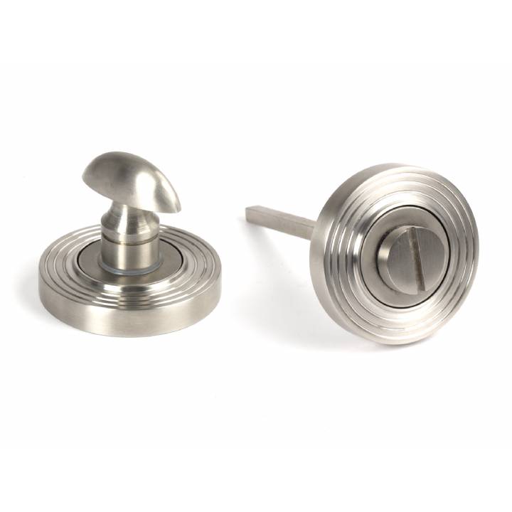 Satin Marine SS (316) Round Thumbturn Set (Beehive)