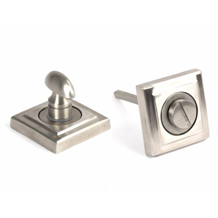 Satin Marine SS (316) Round Thumbturn Set (Square)