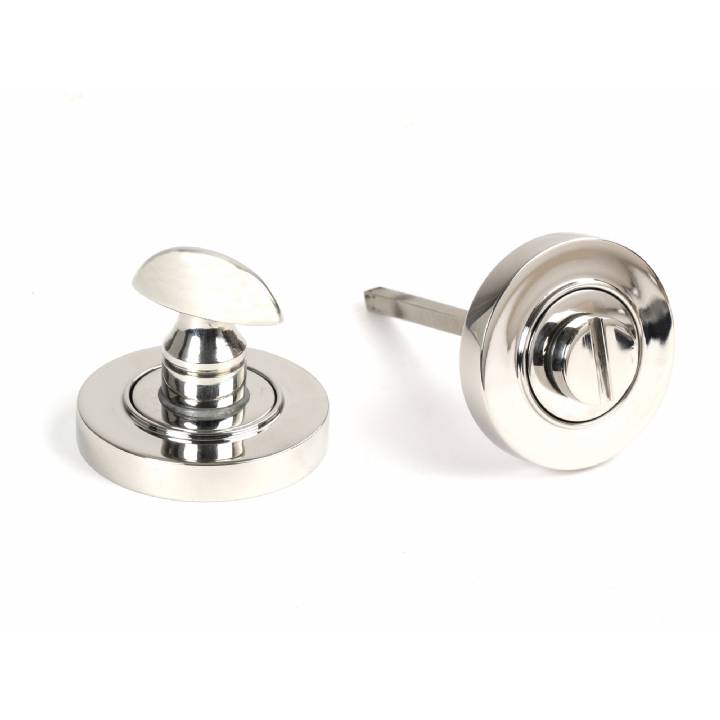 Polished Marine SS (316) Round Thumbturn Set (Plain)