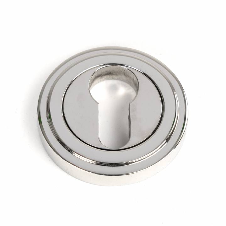 Polished Marine SS (316) Round Euro Escutcheon (Art Deco)