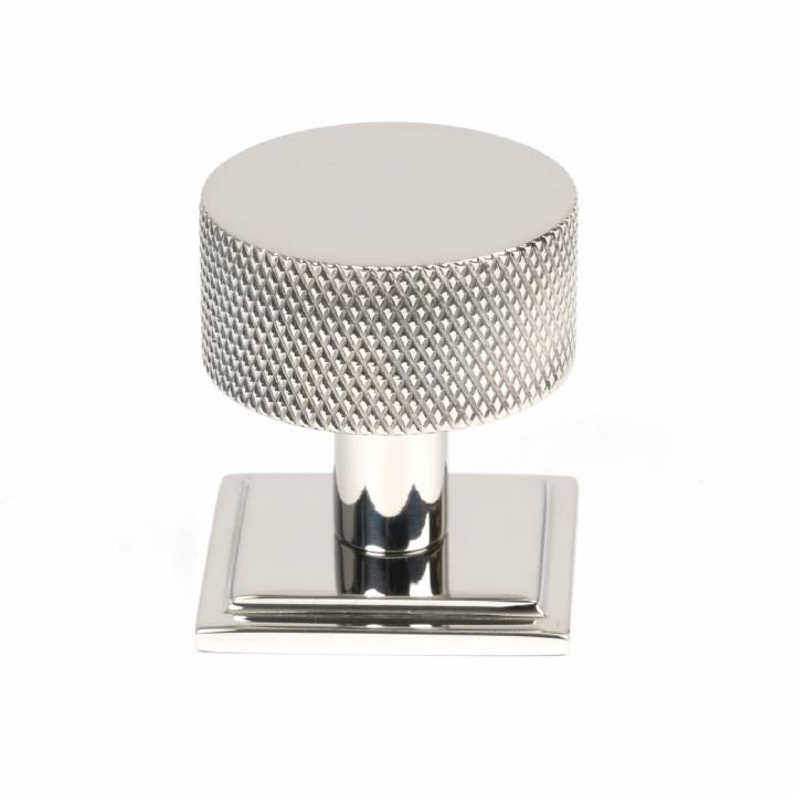 Polished SS (304) Brompton Cabinet Knob - 32mm (Square)