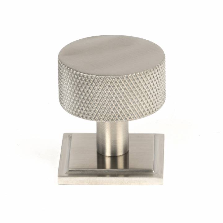 Satin SS (304) Brompton Cabinet Knob - 32mm (Square)