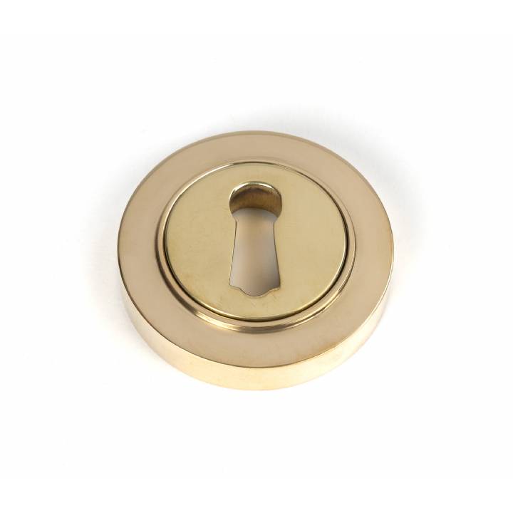 Polished Brass Round Escutcheon (Plain)