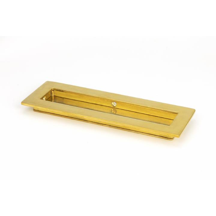 Polished Brass 175mm Plain Rectangular Pull