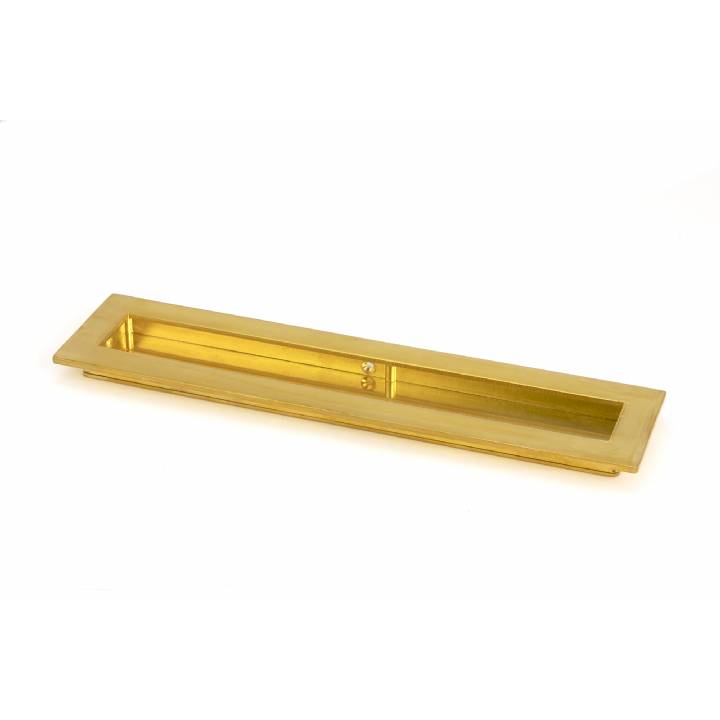 Polished Brass 250mm Plain Rectangular Pull