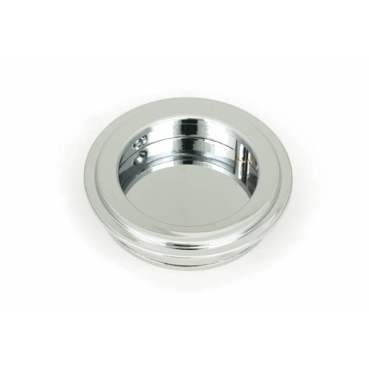 Polished Chrome 60mm Art Deco Round Pull