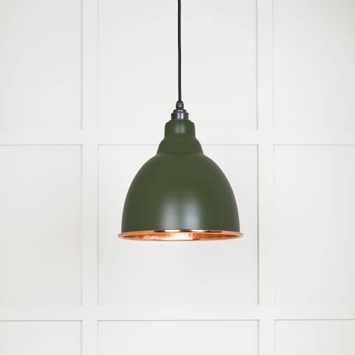 Hammered Copper Brindley Pendant in Heath