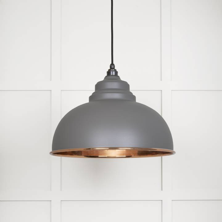 Smooth Copper Harborne Pendant in Bluff