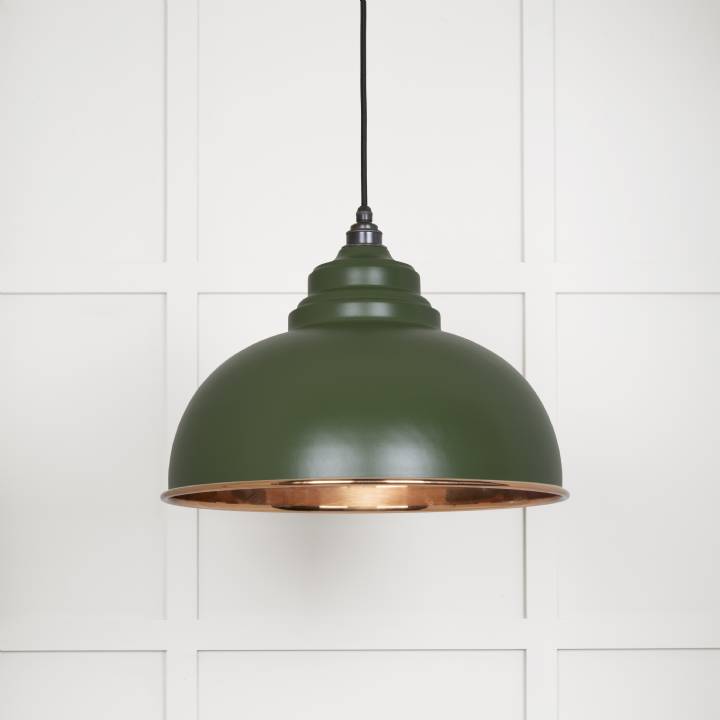 Smooth Copper Harborne Pendant in Heath