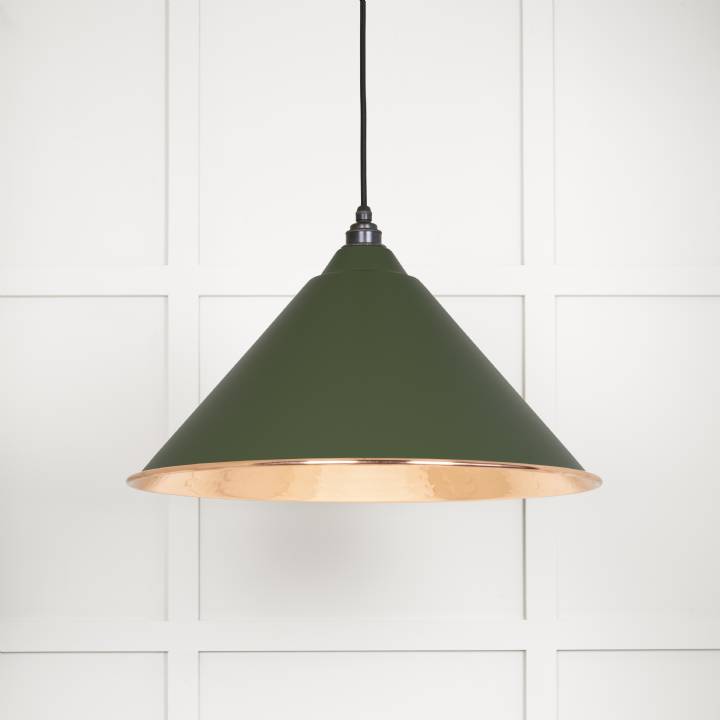 Hammered Copper Hockley Pendant in Heath