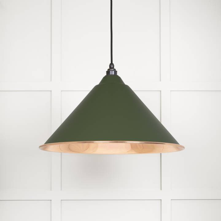 Smooth Copper Hockley Pendant in Heath