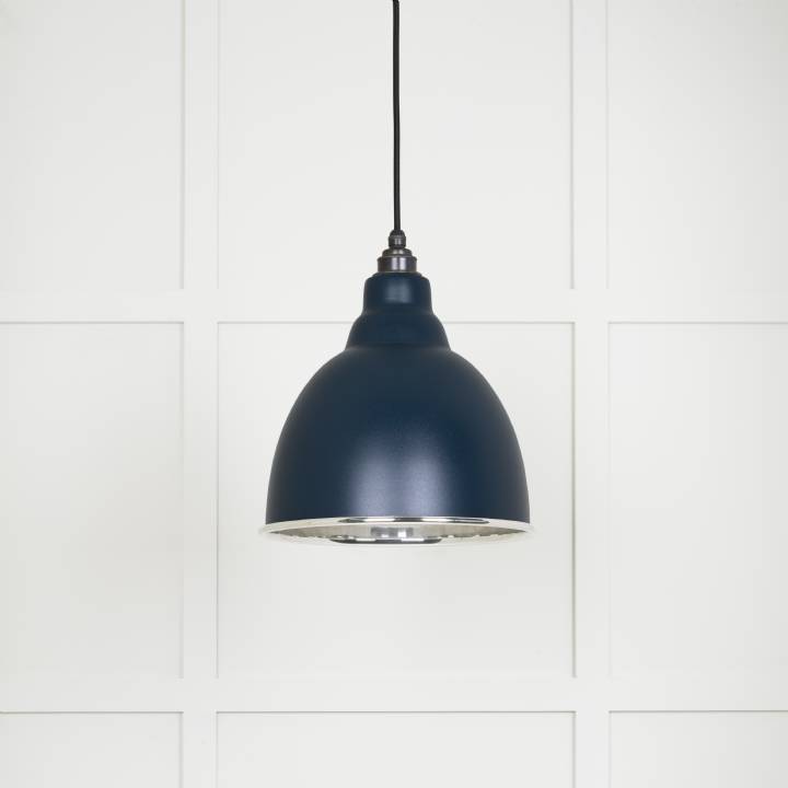 Smooth Nickel Brindley Pendant in Dusk