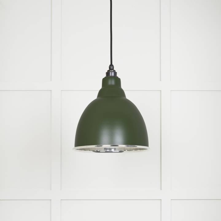 Smooth Nickel Brindley Pendant in Heath