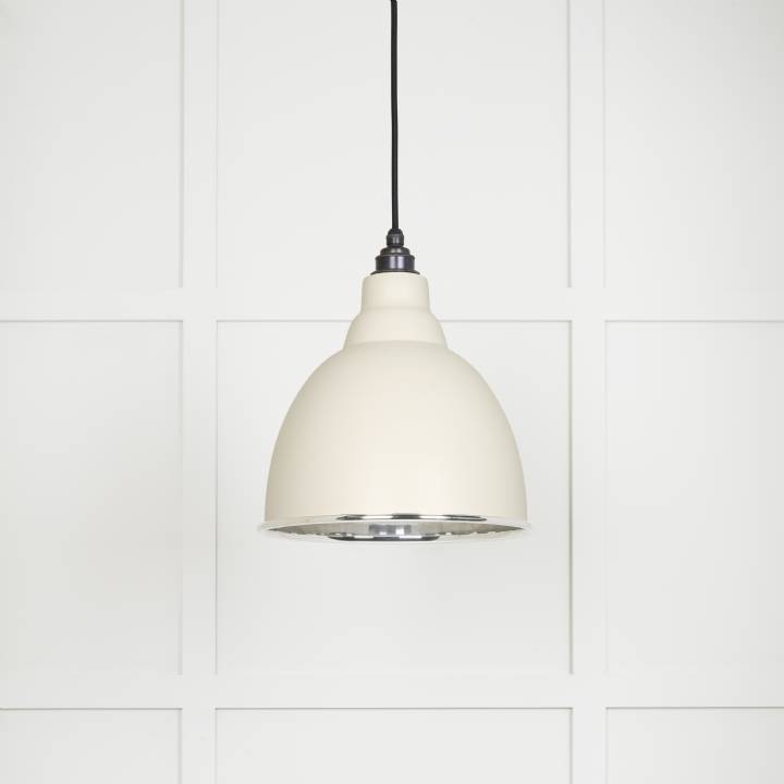 Smooth Nickel Brindley Pendant in Teasel