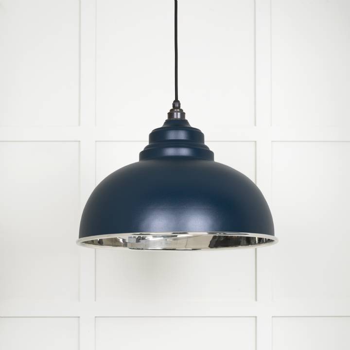 Smooth Nickel Harborne Pendant in Dusk