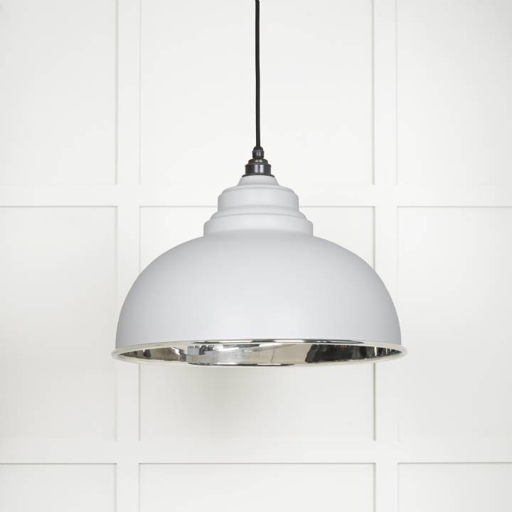 Smooth Nickel Harborne Pendant in Flock