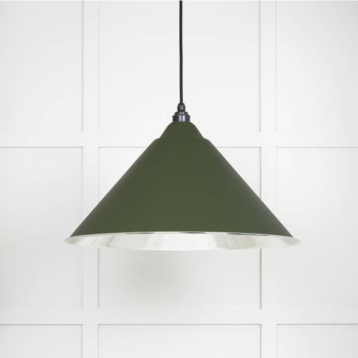 Smooth Nickel Hockley Pendant in Heath