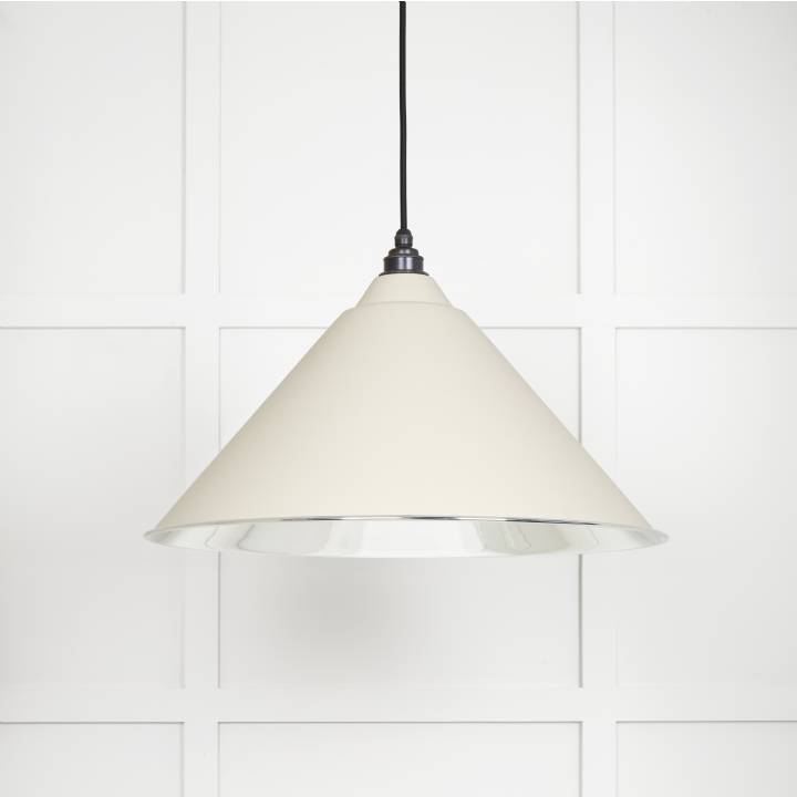 Smooth Nickel Hockley Pendant in Teasel