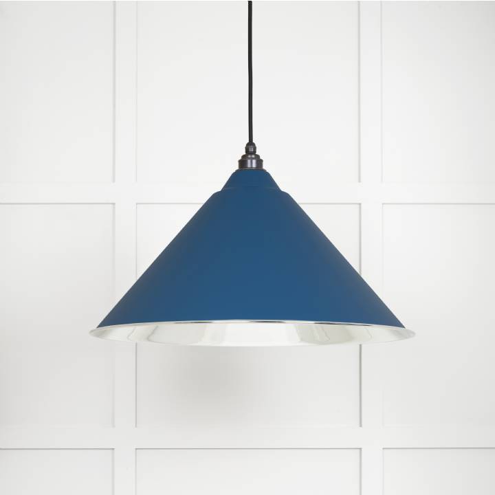 Smooth Nickel Hockley Pendant in Upstream