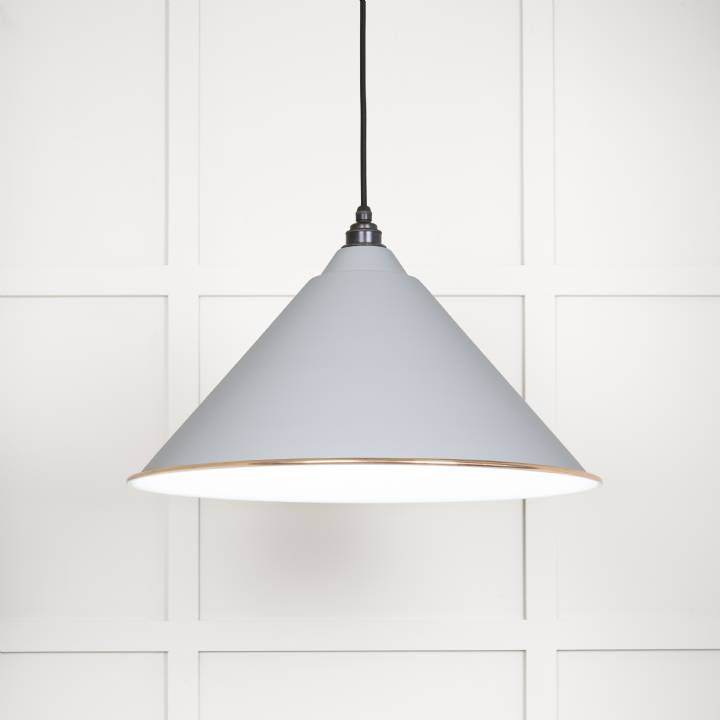 White Gloss Hockley Pendant in Birch