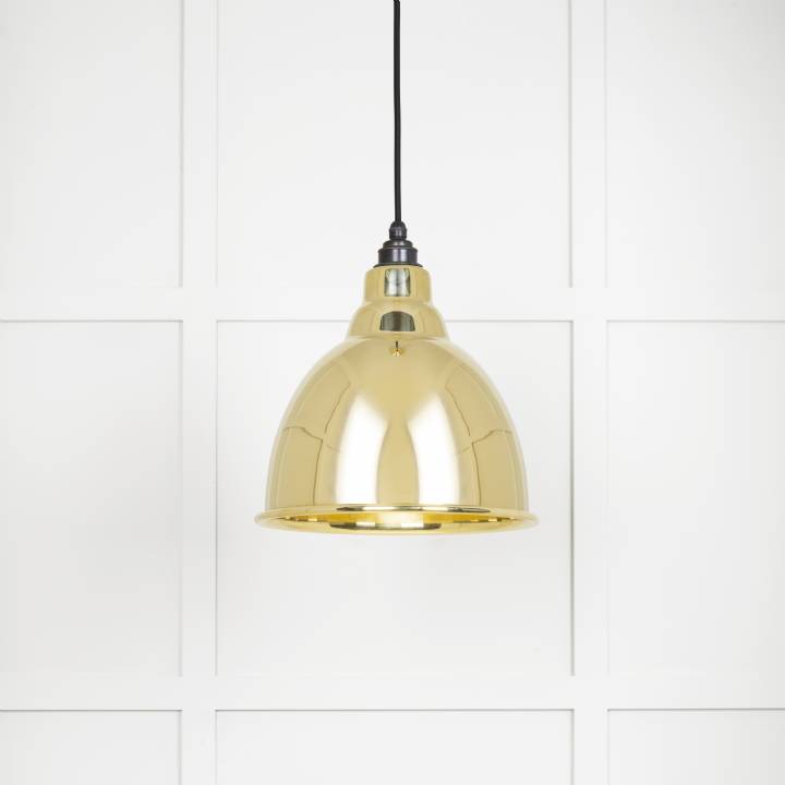 Smooth Brass Brindley Pendant