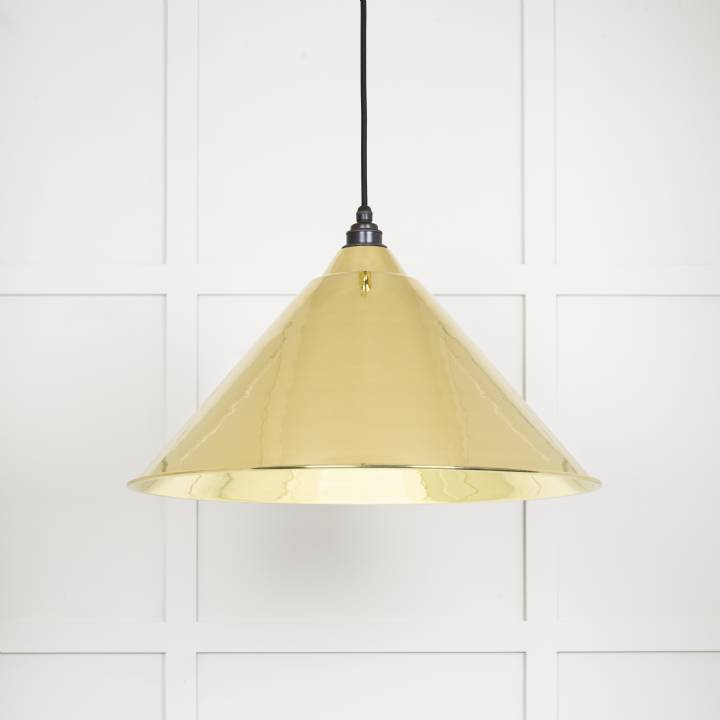 Smooth Brass Hockley Pendant