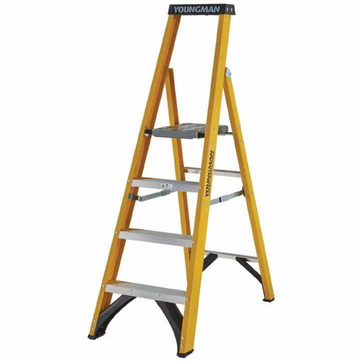 YOUNGMAN S400 4 TREAD FIBREGLASS LADDER