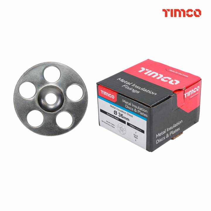 TIMCO INSULATION DISCS SS PK100