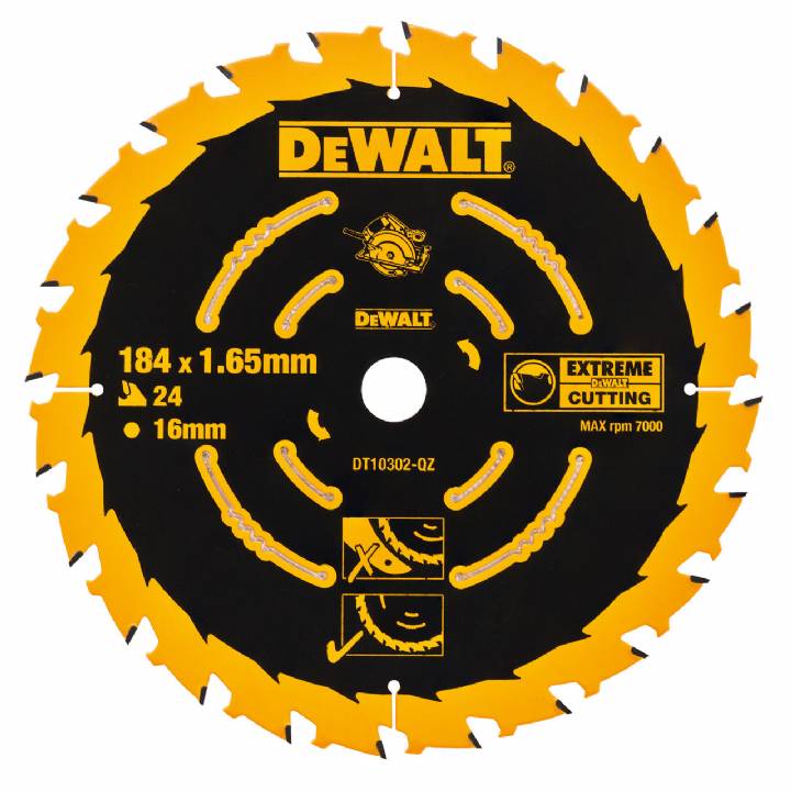 DEWALT 184 X 16MM X 24T SAW BLADE